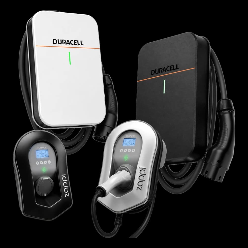 Duracell and myenergi Zappi home EV chargers