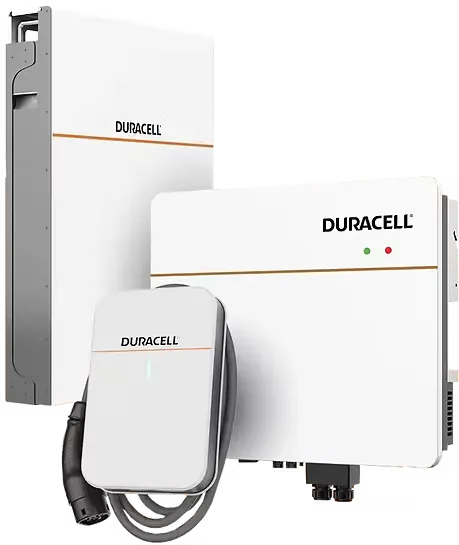 Complete Duracell Energy solar, inverter and battery system