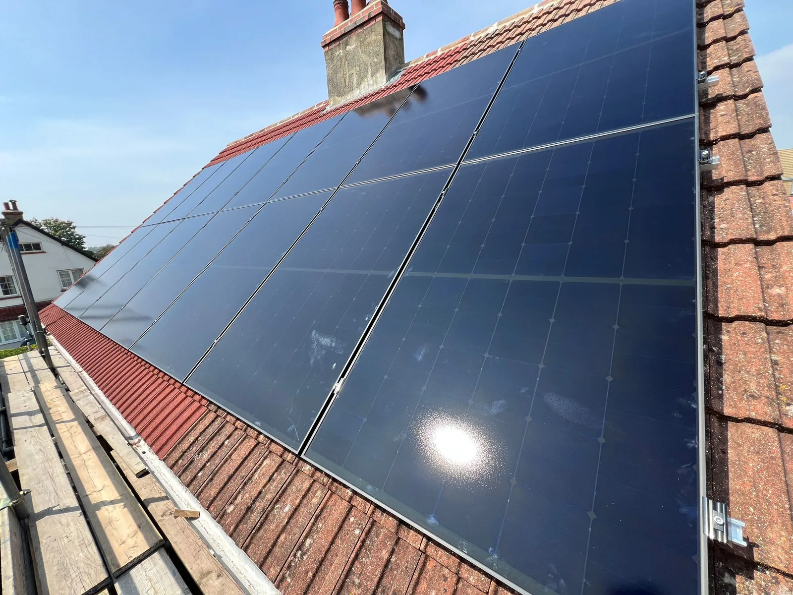 Solar panels on a home roof in Brighton and Hove: 14 panels, 5.6 kWp