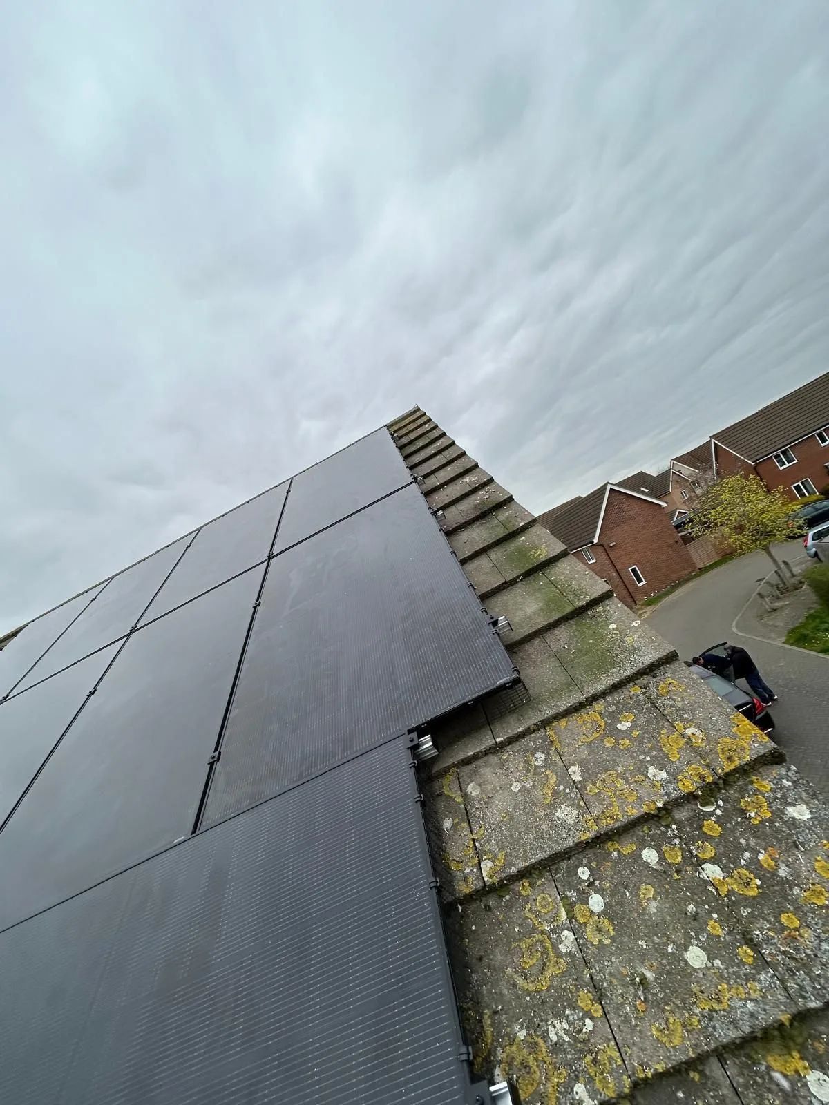 Solar panels on a home roof in Cambridgeshire: 10 panels, 5 kWp