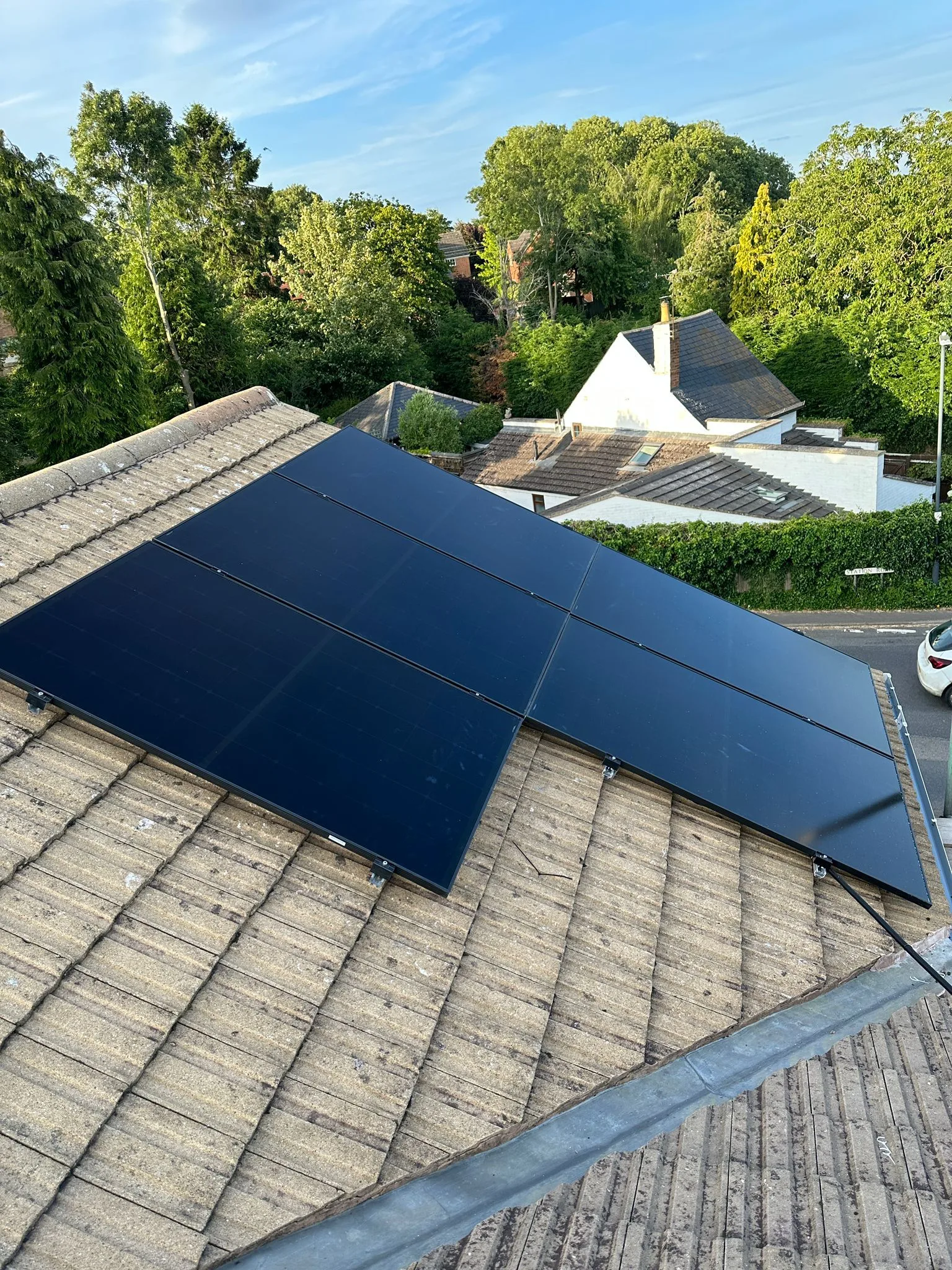 Solar panels on a home roof in Coventry: 20 panels, 8 kWp