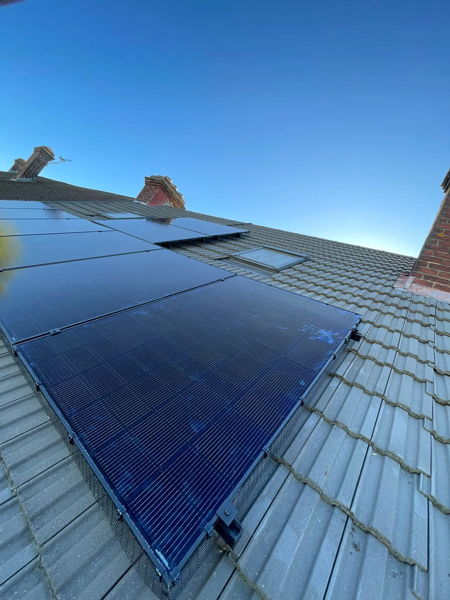 Solar panels on a home roof in Maidstone, Kent: 24 panels, 11.4 kWp
