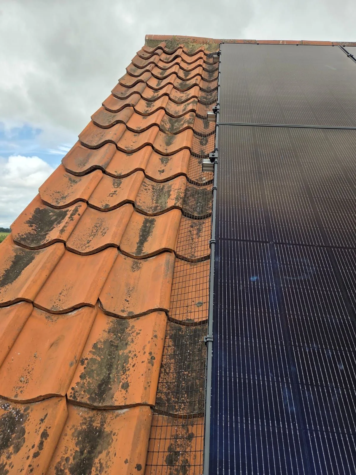 Solar panels on a home roof in West Yorkshire: 14 panels, 7 kWp