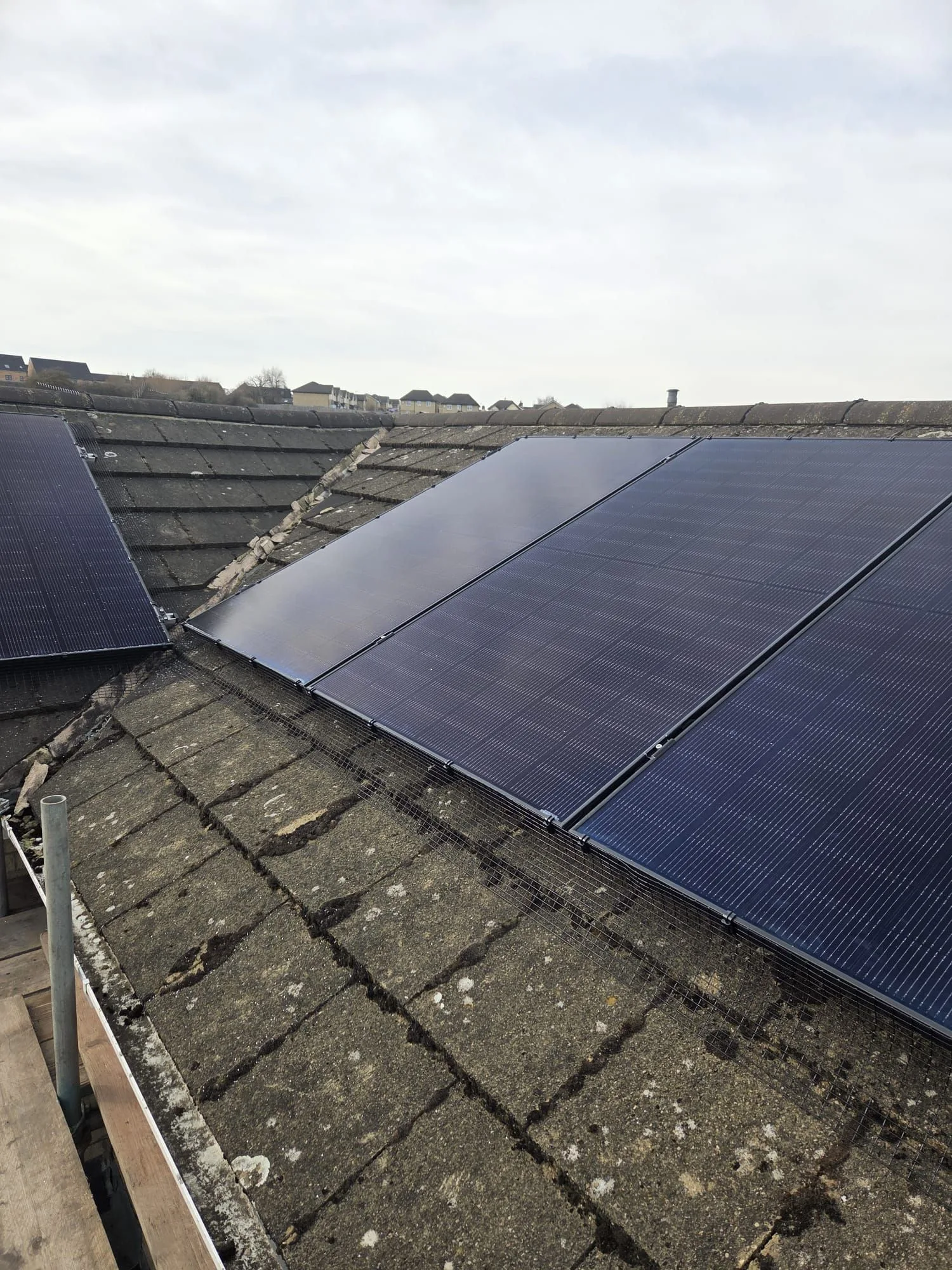 Solar panels on a home roof in West Yorkshire: 12 panels, 6 kWp