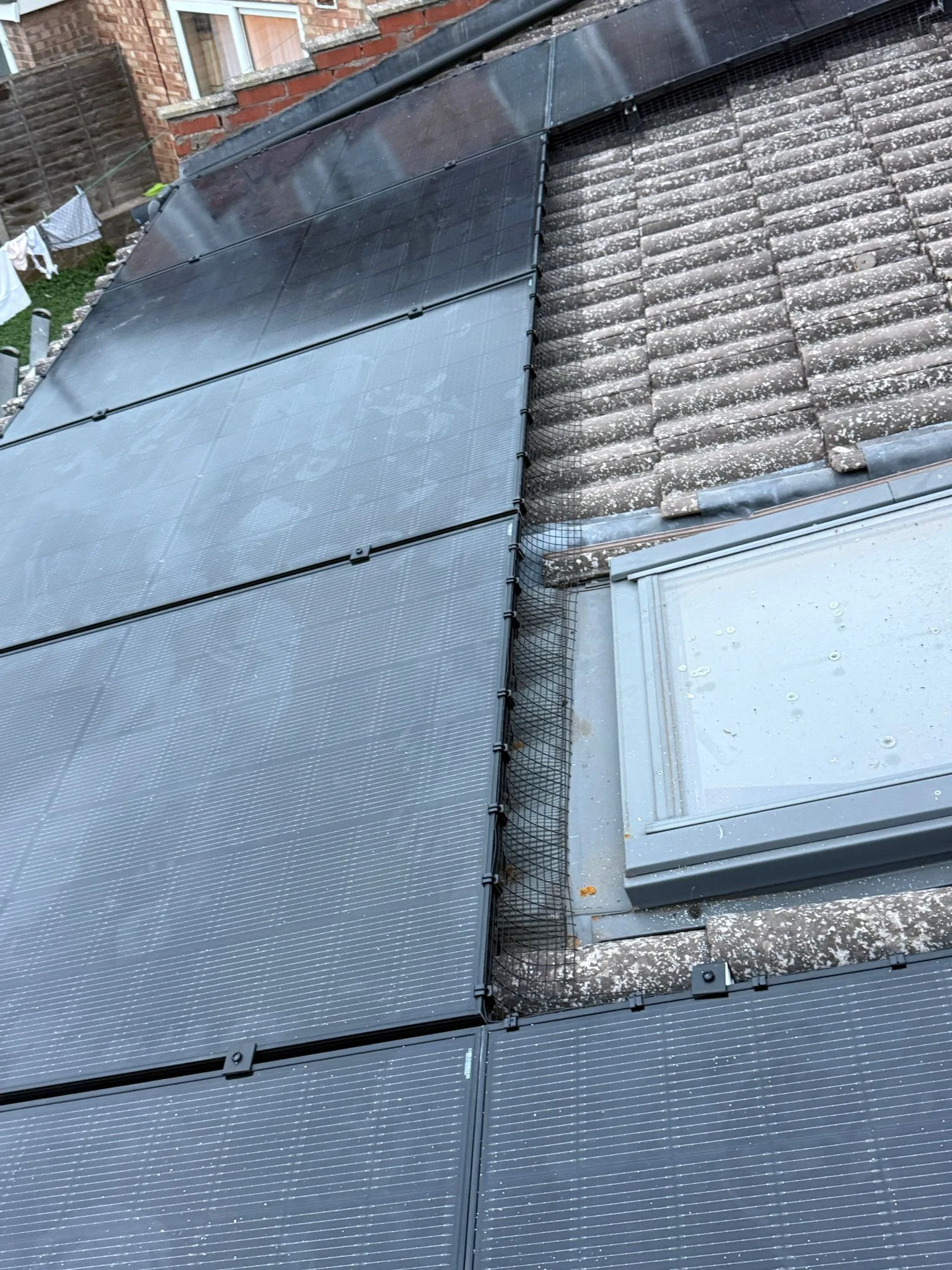 Solar panels on a home roof in Leicestershire: 12 panels, 5.7 kWp