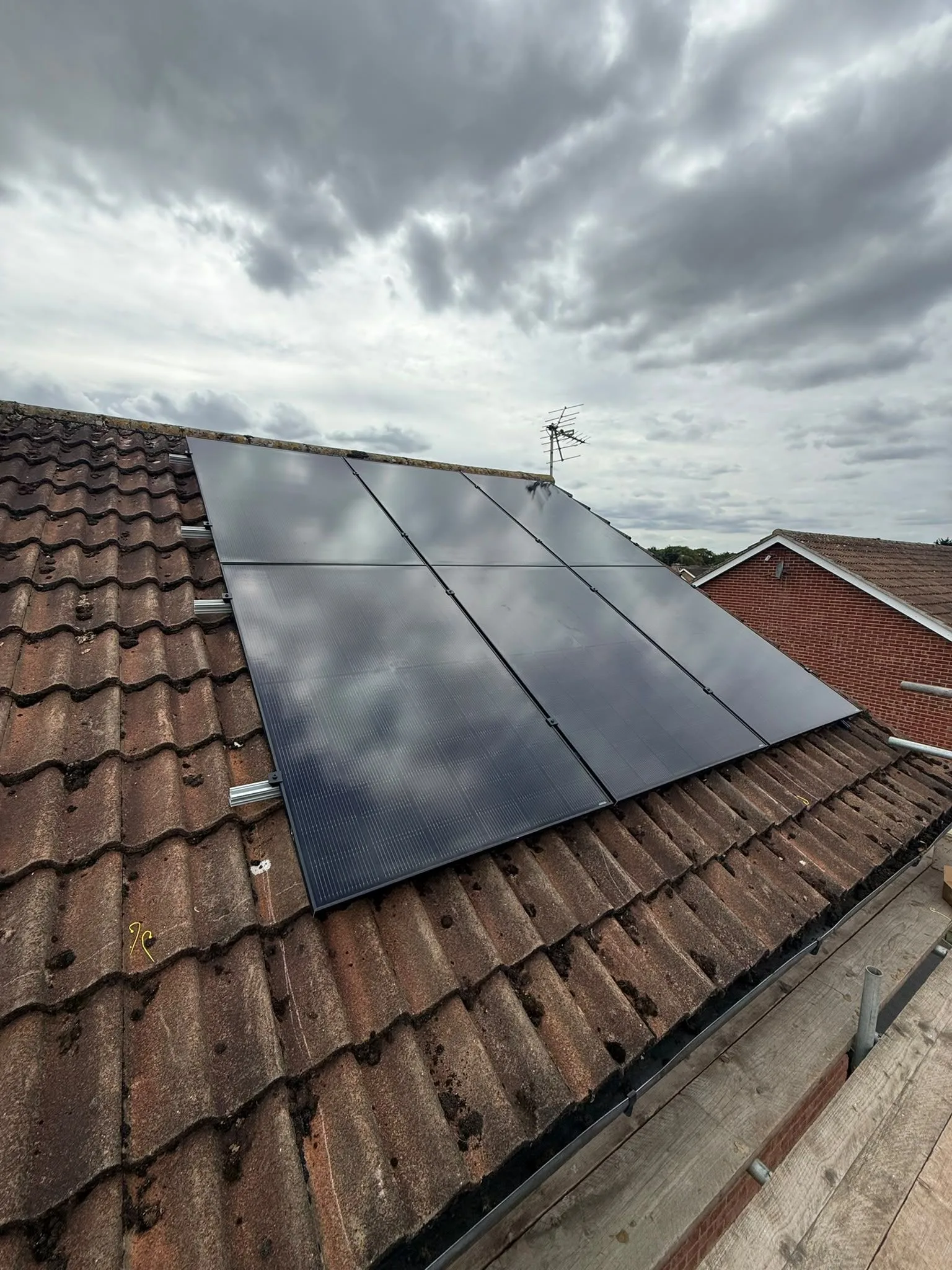 Solar panels on a home roof in East Suffolk: 12 panels, 5.7 kWp